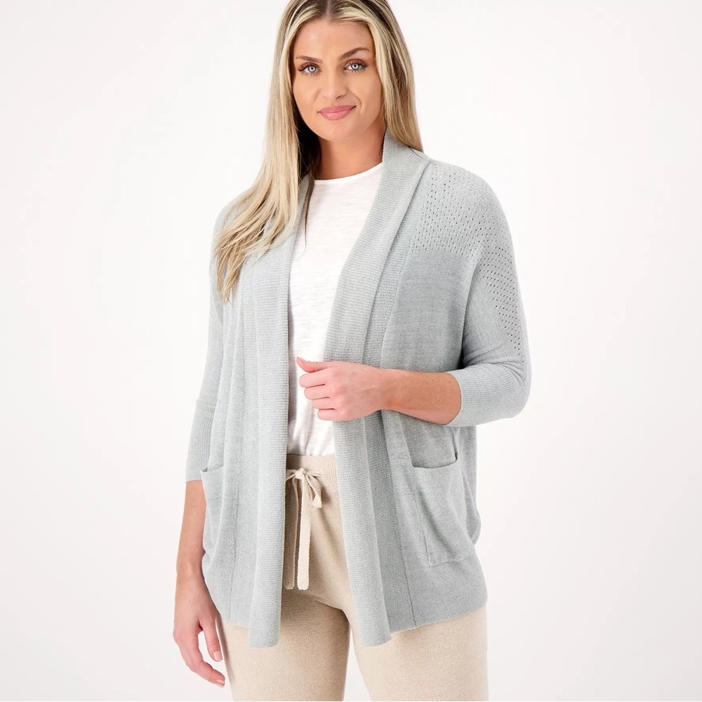 Barefoot Dreams Cozy Chic Lite Pointelle Cardigan